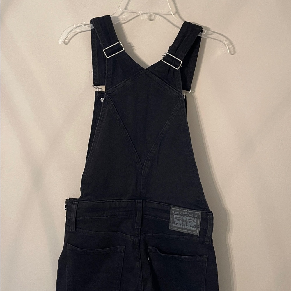 Levi's® Women's Skinny Overalls in SKINNY DIP Jeans Size 27 Black - Picture 5 of 16